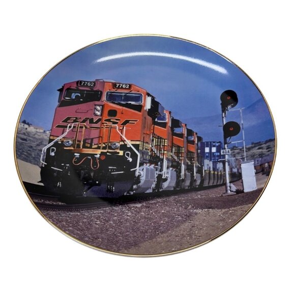 BNSF Railway 10 Years and Rolling Collectible Injury Free Plate David Busse - Picture 1 of 3